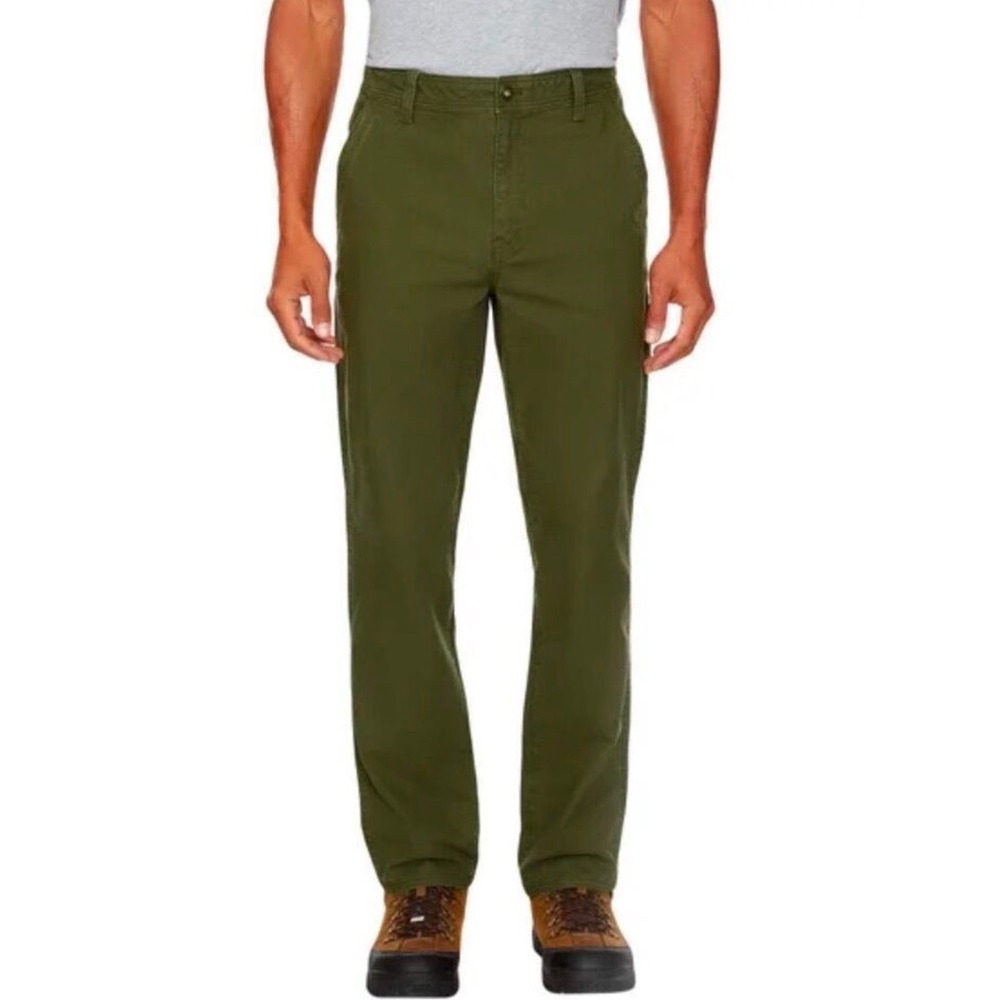 LEGENDARY OUTFITTERS Utility Pants Mens 36x29 Olive Green Stretch Canvas NEW